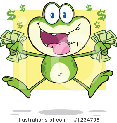 Royalty-Free (RF) Frog Clipart Illustration by Hit Toon - Stock Sample #1234708
