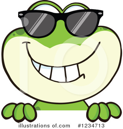 Royalty-Free (RF) Frog Clipart Illustration by Hit Toon - Stock Sample #1234713