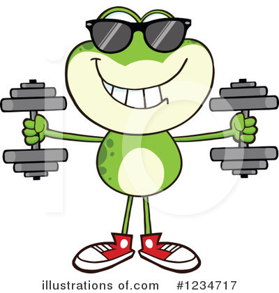 Royalty-Free (RF) Frog Clipart Illustration by Hit Toon - Stock Sample #1234717
