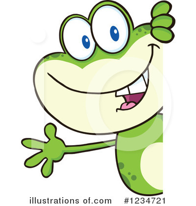 Royalty-Free (RF) Frog Clipart Illustration by Hit Toon - Stock Sample #1234721