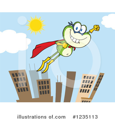 Royalty-Free (RF) Frog Clipart Illustration by Hit Toon - Stock Sample #1235113