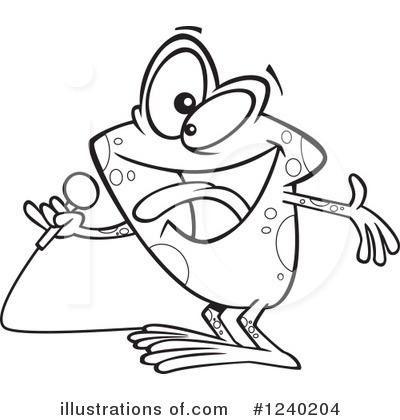 Royalty-Free (RF) Frog Clipart Illustration by toonaday - Stock Sample #1240204