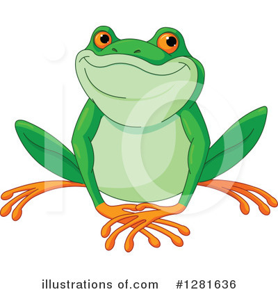 Royalty-Free (RF) Frog Clipart Illustration by Pushkin - Stock Sample #1281636