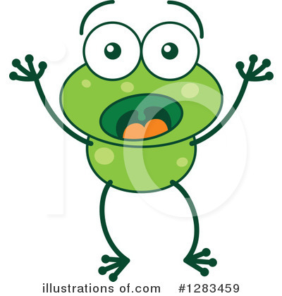 Royalty-Free (RF) Frog Clipart Illustration by Zooco - Stock Sample #1283459