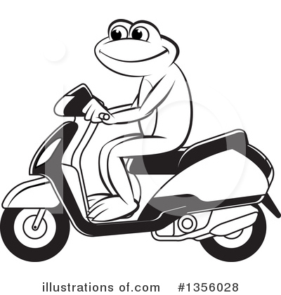 Scooter Clipart #1356028 by Lal Perera