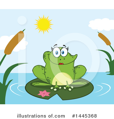 Royalty-Free (RF) Frog Clipart Illustration by Hit Toon - Stock Sample #1445368