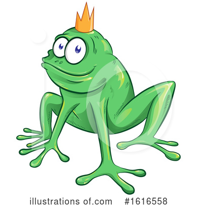 Frog Prince Clipart #1616558 by Domenico Condello