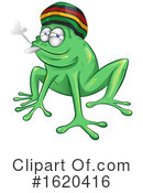 Frog Clipart #1620416 by Domenico Condello
