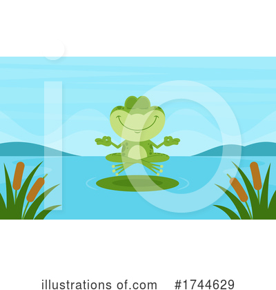 Royalty-Free (RF) Frog Clipart Illustration by Hit Toon - Stock Sample #1744629