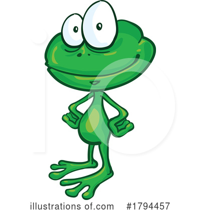 Frog Clipart #1794457 by Domenico Condello