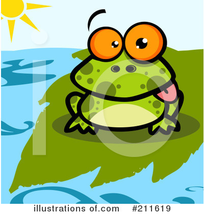 Royalty-Free (RF) Frog Clipart Illustration by Hit Toon - Stock Sample #211619