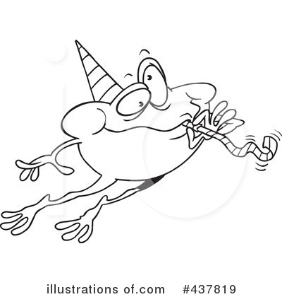 Royalty-Free (RF) Frog Clipart Illustration by toonaday - Stock Sample #437819