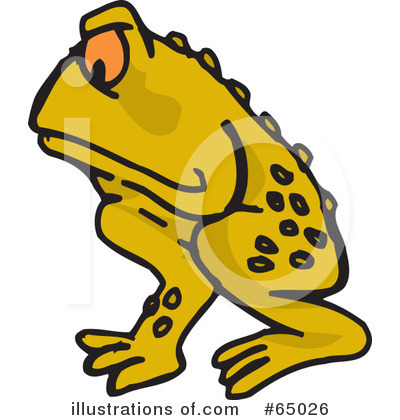 Toad Clipart #65026 by Dennis Holmes Designs
