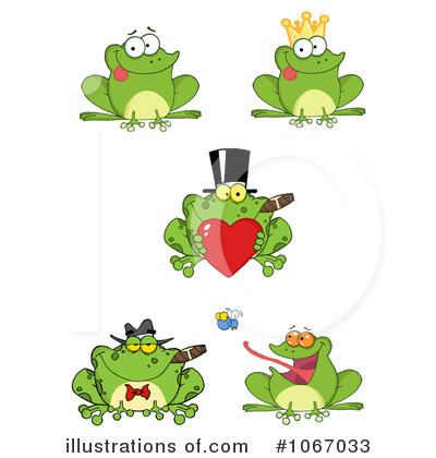 Royalty-Free (RF) Frogs Clipart Illustration by Hit Toon - Stock Sample #1067033