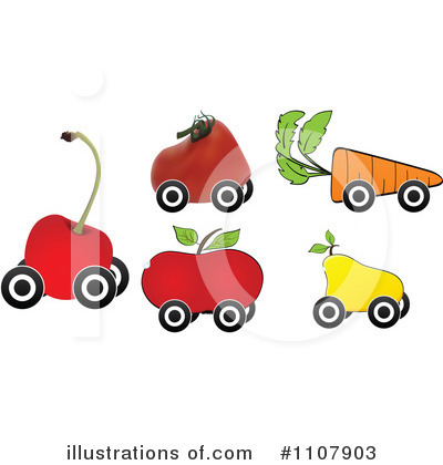 Royalty-Free (RF) Fruit Clipart Illustration by Andrei Marincas - Stock Sample #1107903
