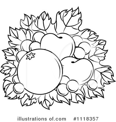 Nectarine Clipart #1118357 by Vector Tradition SM