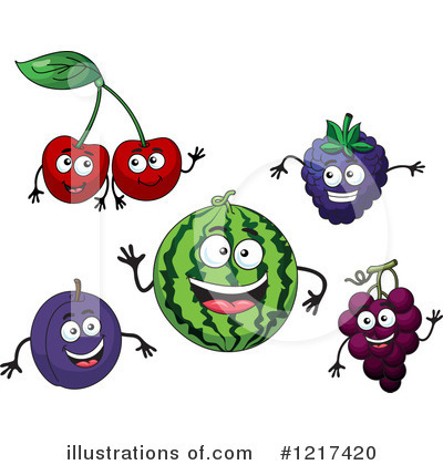 Royalty-Free (RF) Fruit Clipart Illustration by Vector Tradition SM - Stock Sample #1217420