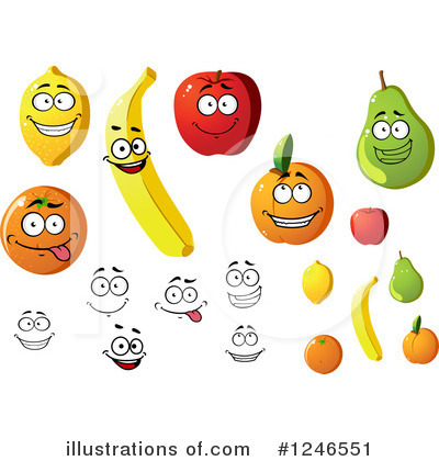 Royalty-Free (RF) Fruit Clipart Illustration by Vector Tradition SM - Stock Sample #1246551