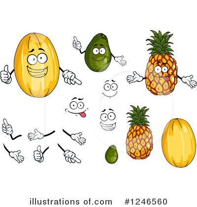 Royalty-Free (RF) Fruit Clipart Illustration by Vector Tradition SM - Stock Sample #1246560