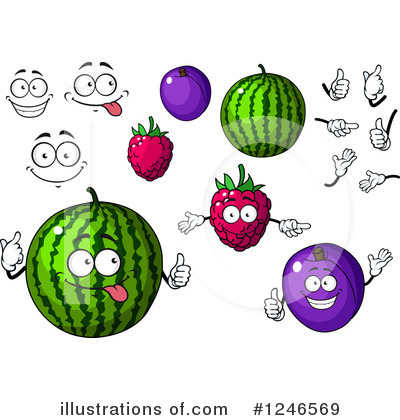 Royalty-Free (RF) Fruit Clipart Illustration by Vector Tradition SM - Stock Sample #1246569