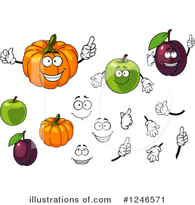 Royalty-Free (RF) Fruit Clipart Illustration by Vector Tradition SM - Stock Sample #1246571