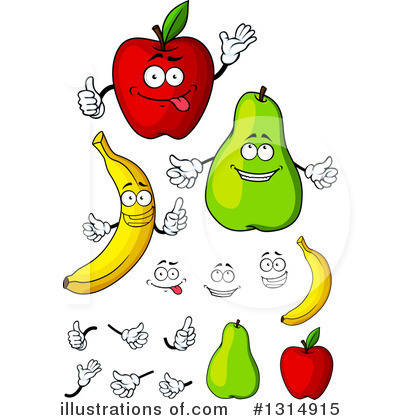 Royalty-Free (RF) Fruit Clipart Illustration by Vector Tradition SM - Stock Sample #1314915
