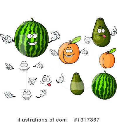 Royalty-Free (RF) Fruit Clipart Illustration by Vector Tradition SM - Stock Sample #1317367
