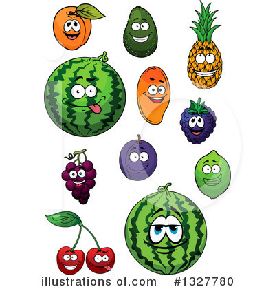 Royalty-Free (RF) Fruit Clipart Illustration by Vector Tradition SM - Stock Sample #1327780