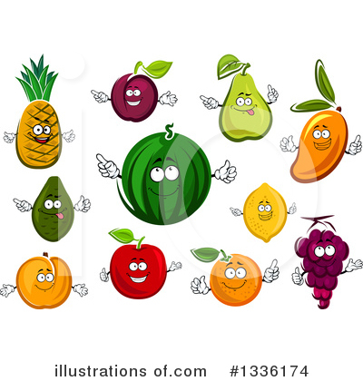 Royalty-Free (RF) Fruit Clipart Illustration by Vector Tradition SM - Stock Sample #1336174