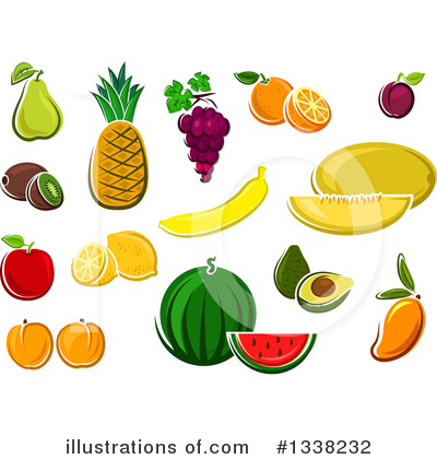 Royalty-Free (RF) Fruit Clipart Illustration by Vector Tradition SM - Stock Sample #1338232
