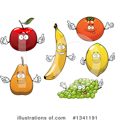 Royalty-Free (RF) Fruit Clipart Illustration by Vector Tradition SM - Stock Sample #1341191