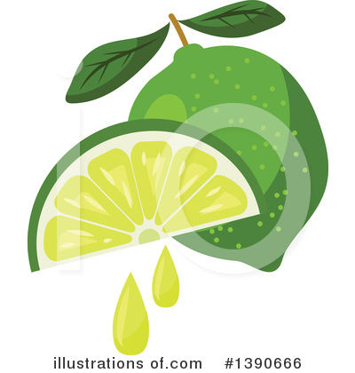 Limes Clipart #1390666 by Vector Tradition SM