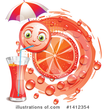 Grapefruit Clipart #1412354 by merlinul