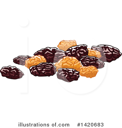 Raisins Clipart #1420683 by Vector Tradition SM