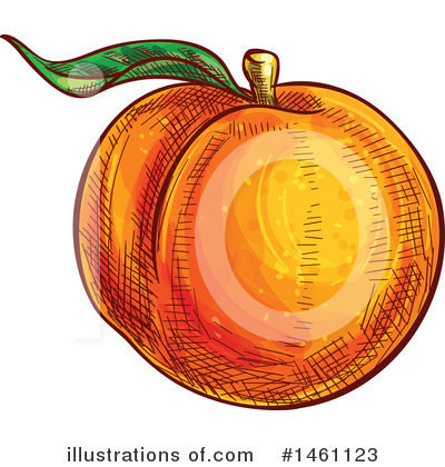 Peach Clipart #1461123 by Vector Tradition SM