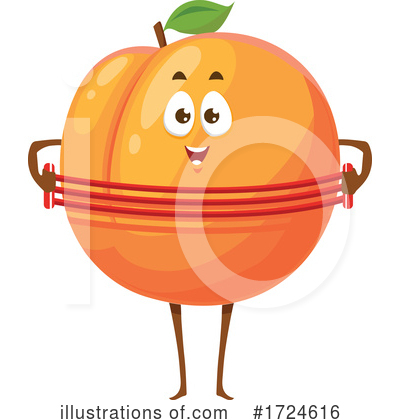 Peach Clipart #1724616 by Vector Tradition SM