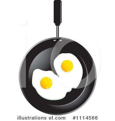 Royalty-Free (RF) Frying Pan Clipart Illustration by Lal Perera - Stock Sample #1114566