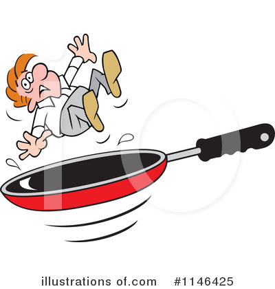 Royalty-Free (RF) Frying Pan Clipart Illustration by Johnny Sajem - Stock Sample #1146425