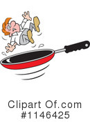 Frying Pan Clipart #1146425 by Johnny Sajem