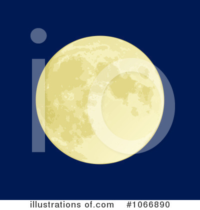 Royalty-Free (RF) Full Moon Clipart Illustration by Any Vector - Stock Sample #1066890