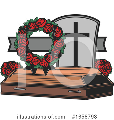 Coffin Clipart #1658793 by Vector Tradition SM