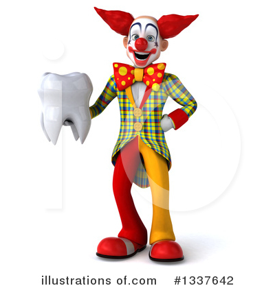 Royalty-Free (RF) Funky Clown Clipart Illustration by Julos - Stock Sample #1337642