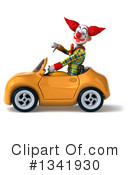 Funky Clown Clipart #1341930 by Julos