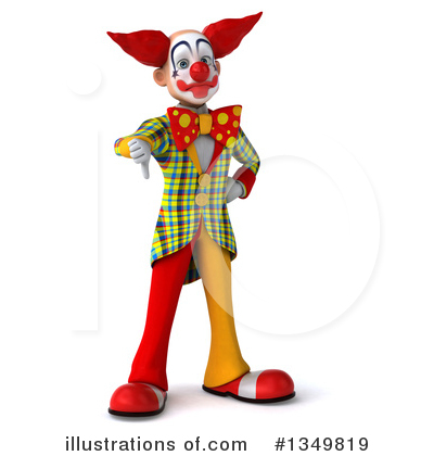 Funky Clown Clipart #1349819 by Julos