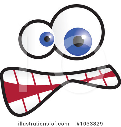 Royalty-Free (RF) Funny Face Clipart Illustration by Prawny - Stock Sample #1053329