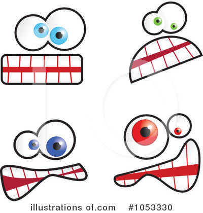 Royalty-Free (RF) Funny Face Clipart Illustration by Prawny - Stock Sample #1053330
