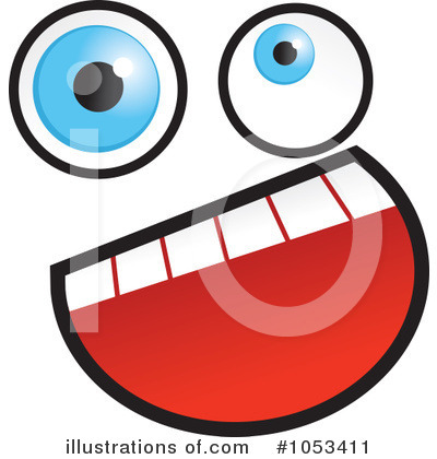 Royalty-Free (RF) Funny Face Clipart Illustration by Prawny - Stock Sample #1053411