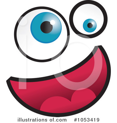 Royalty-Free (RF) Funny Face Clipart Illustration by Prawny - Stock Sample #1053419