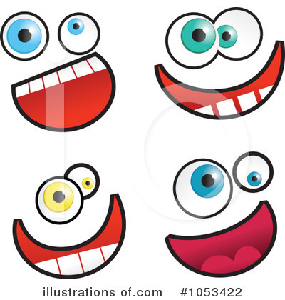 Royalty-Free (RF) Funny Face Clipart Illustration by Prawny - Stock Sample #1053422