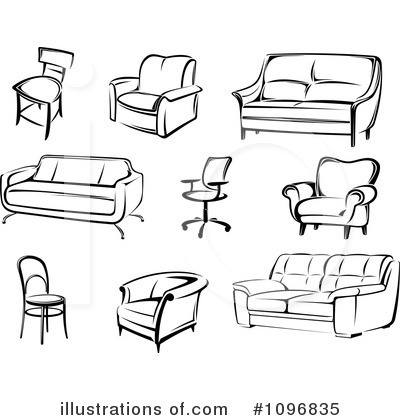 Royalty-Free (RF) Furniture Clipart Illustration by Vector Tradition SM - Stock Sample #1096835